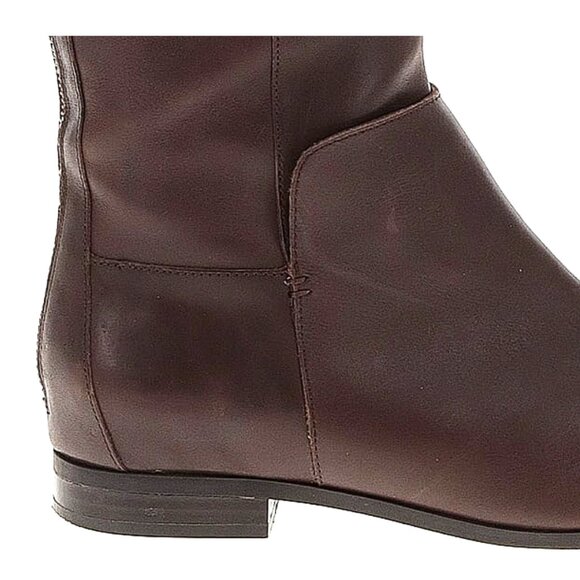 Burgundy Leather Riding Boots by Nine West / Size 8 1/2 - Picture 8 of 10